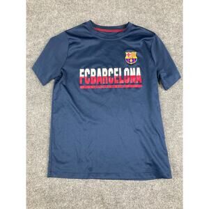 FC Barcelona Kids XL Navy Polyester Soccer T-Shirt Official Women's Small